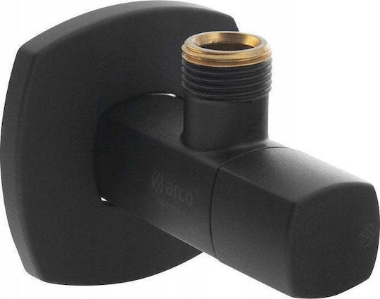 Arco Ъглова Вентил Lipstick A80 Черен Матиран 1/2gz X 3/8gz 42