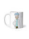 Rick And Morty Rick Sanchez Cu Mâna Pe Șold Cană Ceramică Albă 330ml