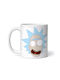 Rick And Morty Rick's Face Cană Ceramică Albă 330ml (Personalizat)