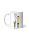 Rick And Morty Amazed Look Cană Ceramică Albă 330ml (Personalizat)