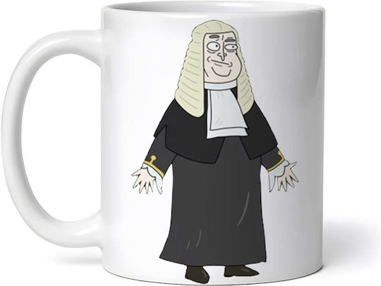 Rick And Morty Judge Cană Ceramică Albă 330ml Personalizată