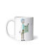 Rick And Morty Rick Sanchez Cană Ceramică Albă 330ml Personalizată