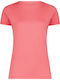 Damen T-shirt Schnell Trocknend Koralle