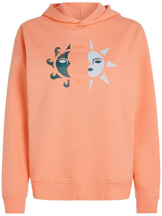 Women's Hooded Sweatshirt Orange