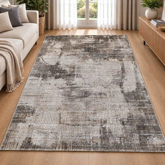 Emporio Collection Wohnzimmer Teppich Rechteckig Ecru Braun 160x220cm Lazer-Ecru-Braun-LZ412A-160