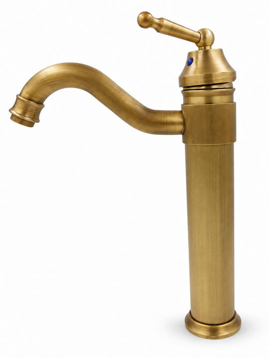 Baterie Amestecare Pentru Chiuvetă Înaltă Retro Bronzată