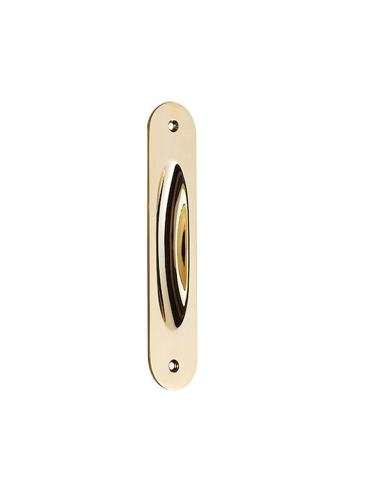 Zogometal 220 Gold Türdrücker ohne Loch Gold 34mm 220-09