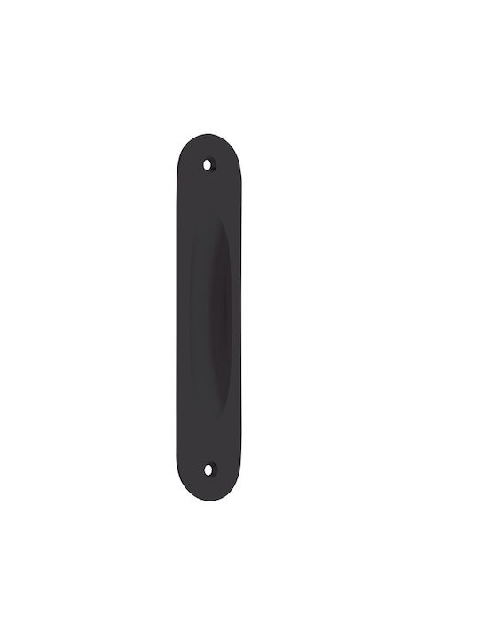 Zogometal 220 Türdrücker ohne Loch Schwarze 34mm 220-86