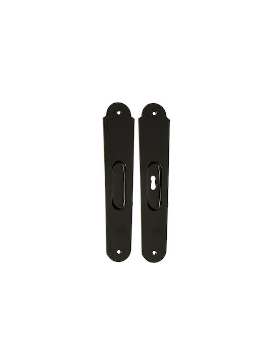 Zogometal 135 Türdrücker mit Schlüsselloch Schwarze 50mm 135-32