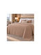 Nicefeelings Piqué Decke Einzeln 170x265cm Beige