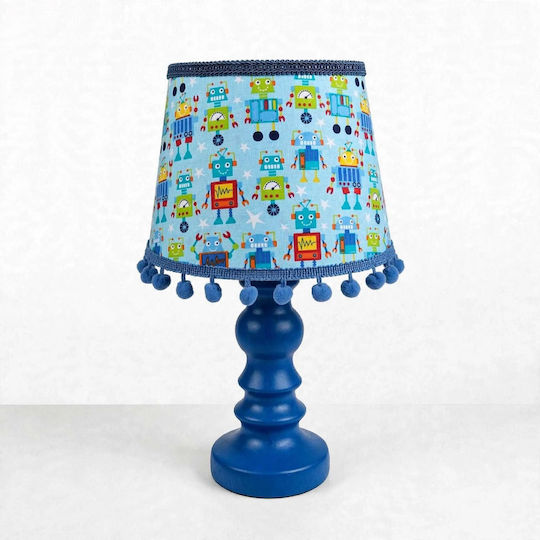 Kinder Tischlampe Nachttischlampe Maße Blau 35x20x18cm