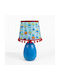 Kinder Tischlampe Nachttischlampe Maße Blau 35x20x18cm