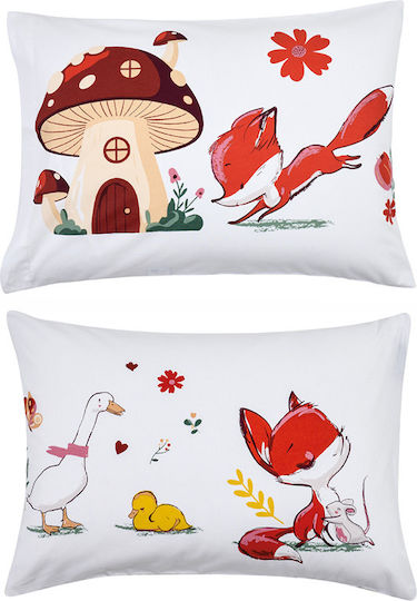 Kentia Set Fete De Pernă Pentru Copii Din 100% Bumbac 50x70cm Alpu