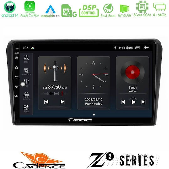 Cadence Z2 Series 8core Android14 4+64gb Toyota Avensis T25 02/2003–2008 Navigation Multimedia Tablet 9" Carplay & Android Auto