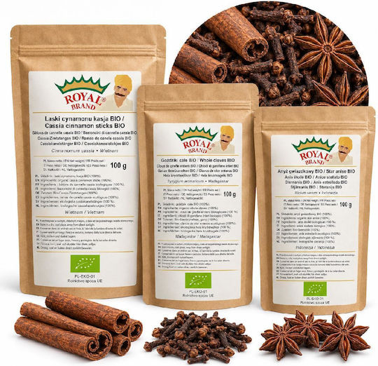Organic Set Winter Tea Hot Wine – Cinnamon Cassia Clove Star Anise 3 × 100 G