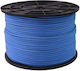 Knitted Polypropylene Blue Rope 4mm 1m