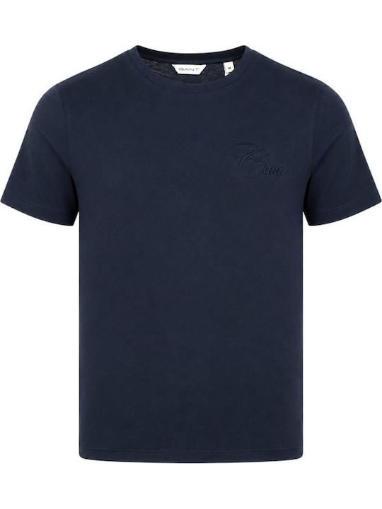 Gant Tonal Γυναικείο T-shirt Σκούρο Μπλε