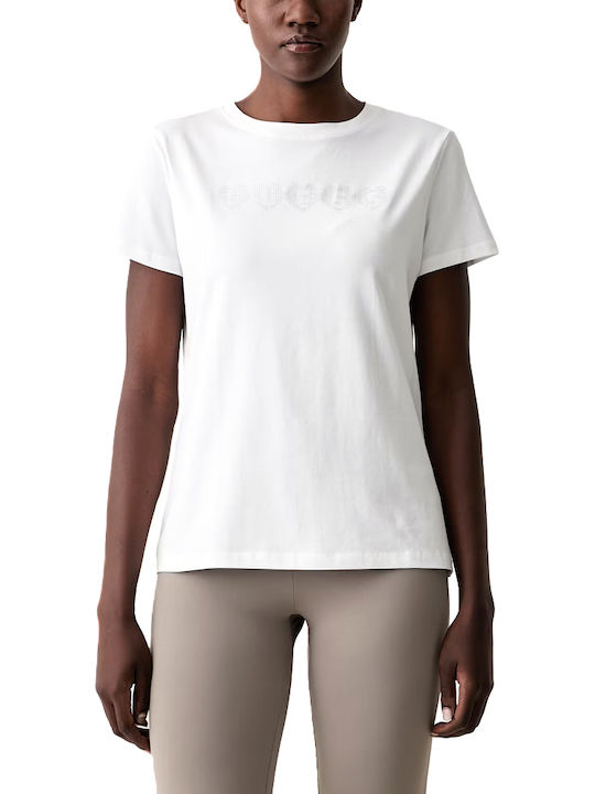 Guess Damen T-Shirt Silber Weiß