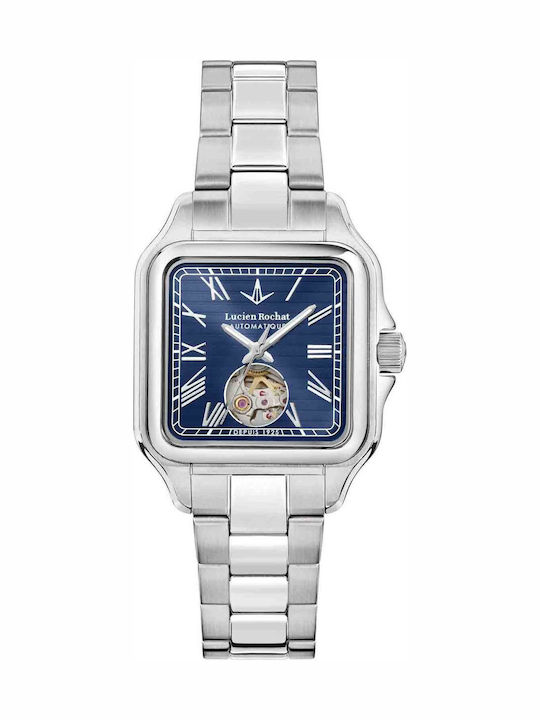 Men's Automatic Watch with Silver Stainless Steel Bracelet