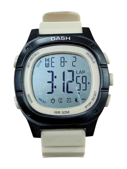 Дигитален Мъжки Часовник 40mm На Батерия с Бежо...