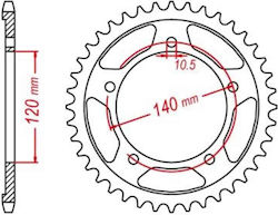 JT Sprockets Rear Sprocket for Suzuki DL 650 V-STROM JT Sprockets Rear Sprocket for Suzuki DL 650 V-STROM