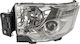 Ляв Преден Фар Renault Premium T Series 2014+ Електрическо Регулиране Led Drl + Park 505799