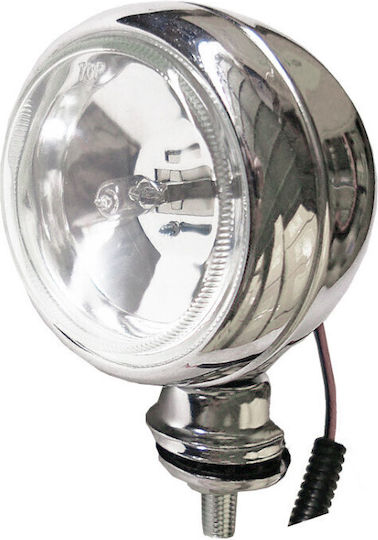 1 Брой Хром Бял Кръгъл Халоген Рол Бар 4x4 Кола Джип Мотор 12v 3.5 Инча 9см