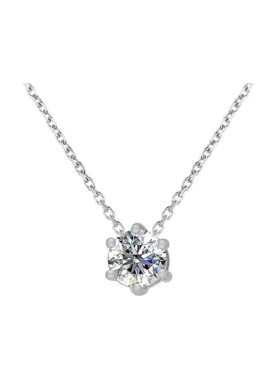 Brizzling Necklace Made of Silver with Diamond