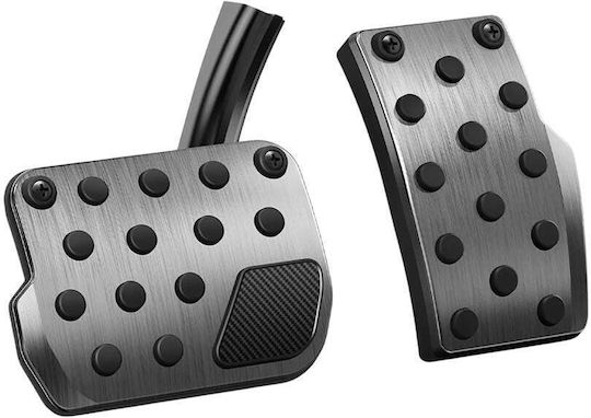 Spigen Stuttgart Autopedale Acp04510 Tesla Model Y/3 Vollständiger Pedalsatz Edelstahl Gummi Noppen Silber