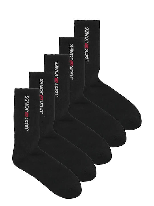 Jack & Jones Ανδρικές Κάλτσες Black 5Pack