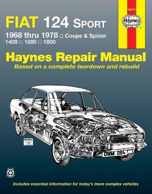 Fiat 124 Sport Coupe Spider 1968-1978 Repair Manual Usa Publishing