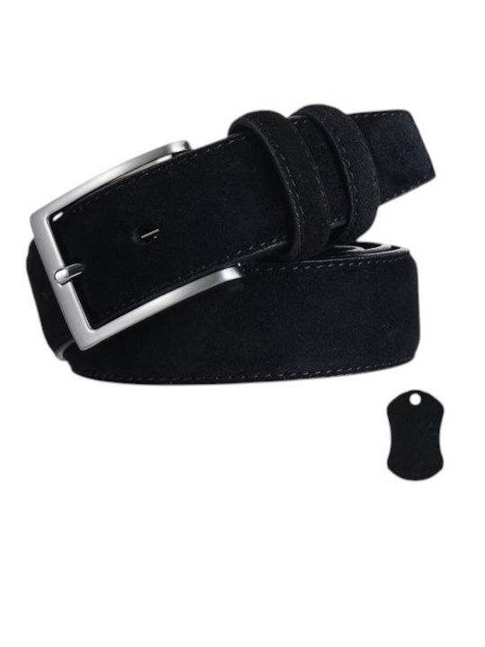 Men's Black Leather Belt