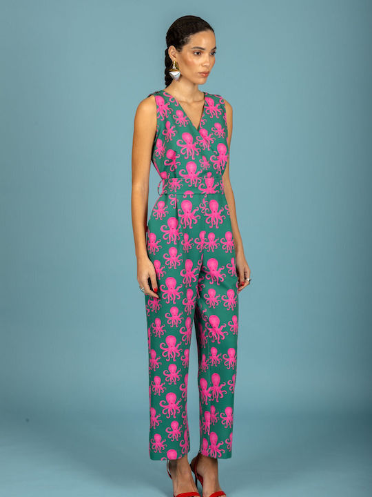 Damen Jumpsuit Grün