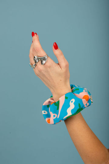 Chaton Scrunchie Hellblau