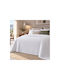 Nicefeelings Piqué Decke Übergröße 230x265cm Weiß