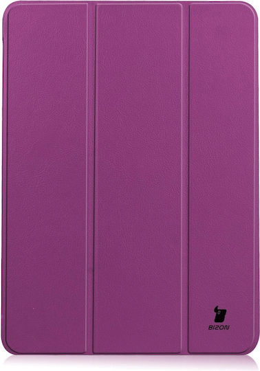 Bizon Tab Croc Case Compatibil Ipad Air 4 2020 5 2022 6 2024 Violet Închis