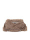 Fur Women's Shoulder Bag Beige