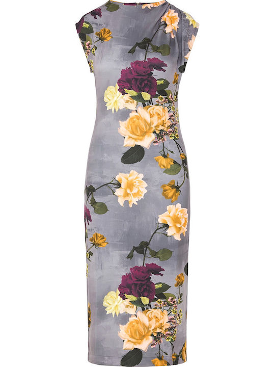 Ted Baker Summer Midi Dress Dk-grey