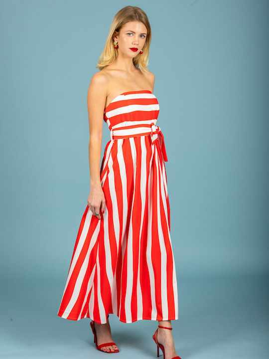 Sommer Damenkleid Rot 131-81914-Rot (74B)