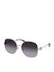 Tory Burch Women's Sunglasses With Silver Frame And Grey Lens