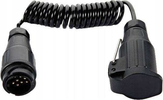 Spiral Kabel Stecker Steckdose 13 Pin 12V 1,5m