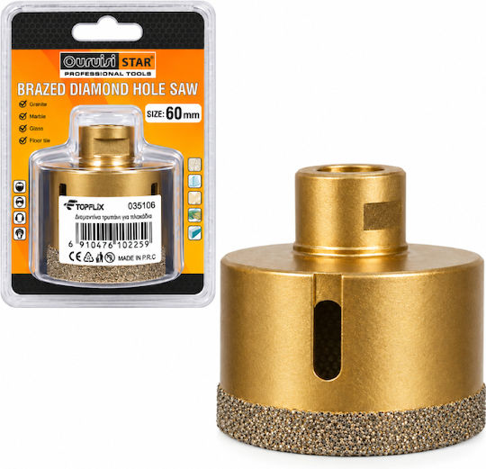 Uruisi Star Diamantkronen-Gewindeschneiden Trockenschnitt mit Durchmesser 60mm für Rasen