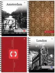 interDRUK Spiral Notebook A6 with Hard Cover (Miscellaneous Designs)