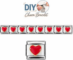 Steel Elements Diy Bracelet Red Heart Steel Elements Diy Bracelet Red Heart