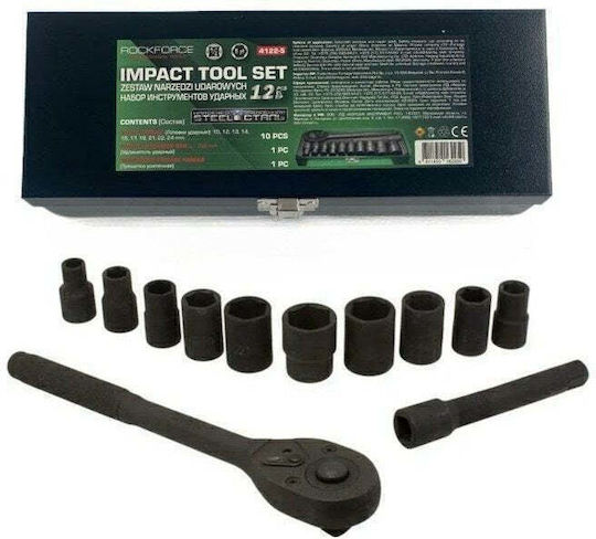 Satra Mercaton Ratschen- und Steckschlüssel-Set 1/2" 12 Stück