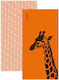 Feel & Touch Orange Beach Towel 160x80cm