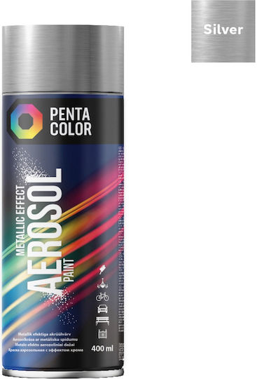 Pentacolor Pentacolor Sprühfarbe mit Metallischem Effekt Silber Silber 400ml