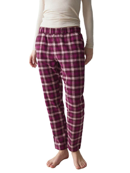Triumph Winter Women's Pyjama Trousers Pink-Burgundy Mix & Match