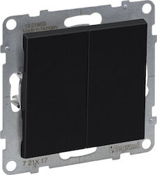Legrand Механизъм за бутон на звънец Черен 721417