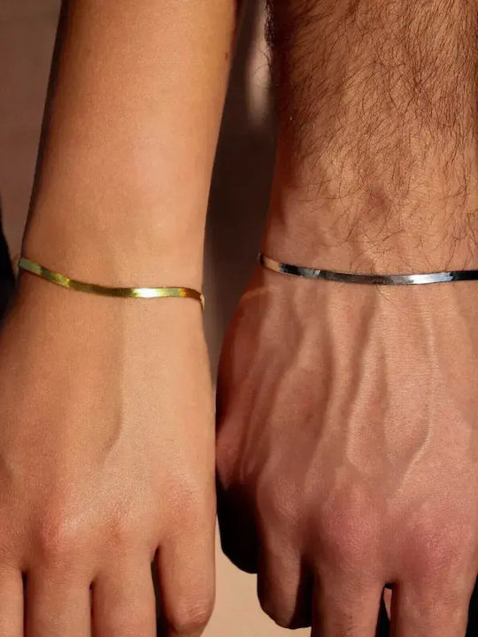 SteweHome Gold Plated Steel Bracelet 17cm